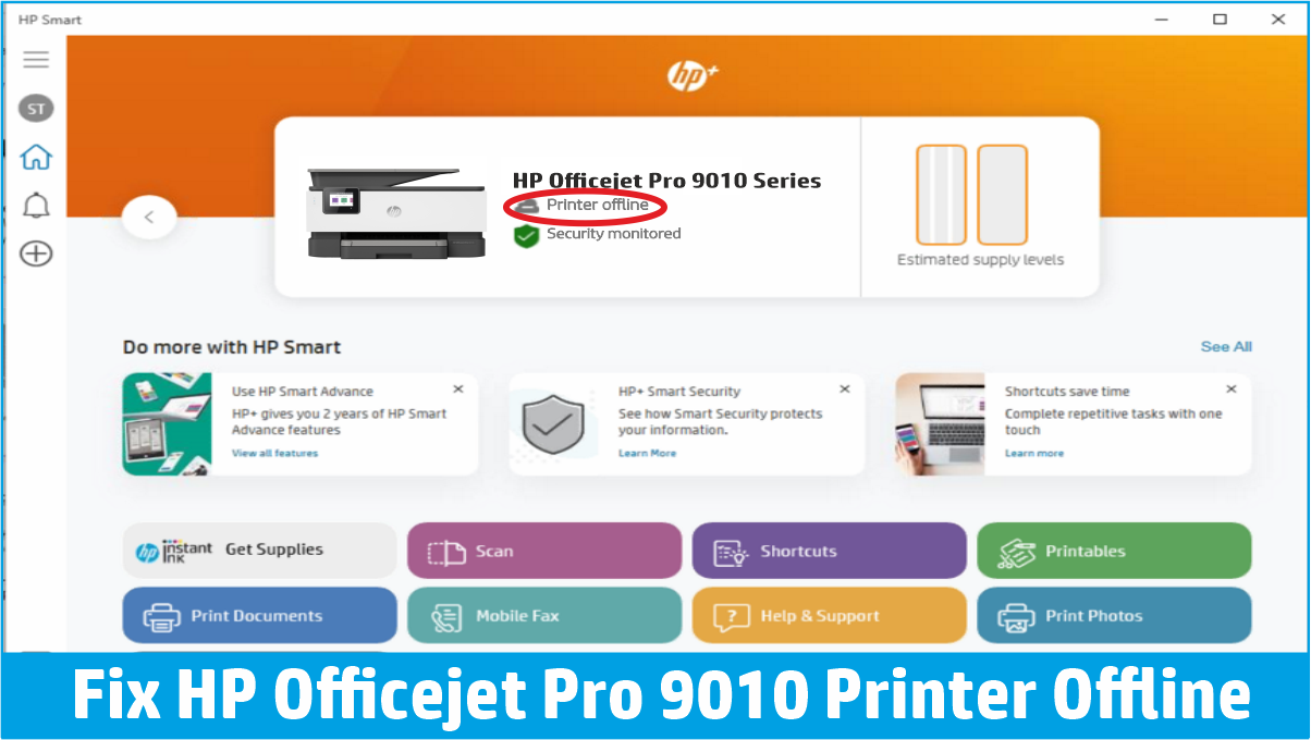 Solved) How to fix HP Officejet Pro 9010 Series offline issue?